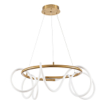 Люстра подвесная кольцевая и изогнутыми светодиодными трубками Luke Lampco Tracer Lamp варинант исполнения - 1 | Loft Concept в Санкт-петербурге