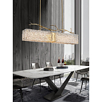 Люстра прямоугольная из фактурного стекла Chandelier Beam варинант исполнения - 2 | Loft Concept в Санкт-петербурге