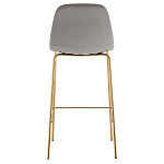 Барный стул на золотистых ножках VENDRAMIN Grey варинант исполнения - 5 | Loft Concept в Санкт-петербурге