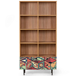 Широкий стеллаж с принтом Elise Rack варинант исполнения - 7 | Loft Concept в Санкт-петербурге