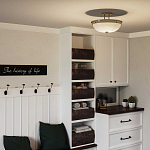 Потолочный светильник со стеклянным плафоном в виде купола Quoizel варинант исполнения - 6 | Loft Concept в Санкт-петербурге