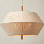 Люстра из дуба с веревчатым абажуром Rope Oak Chandelier варинант исполнения - 2 | Loft Concept в Санкт-петербурге