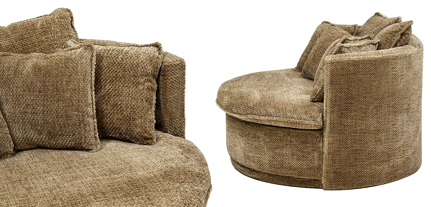 Кушетка круглая Endeavor Chair Коричневая Кушетка круглая Endeavor Chair Коричневая - Loft-Concept в Санкт-петербурге