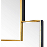 Золотое зеркальное панно из зеркальных квадратов Overlapping варинант исполнения - 1 | Loft Concept в Санкт-петербурге