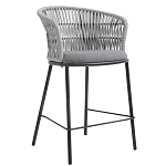 Стул барный с декоративным плетением на спинке и подлокотниках Chair Weave варинант исполнения - 2 | Loft Concept в Санкт-петербурге