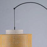 Торшер с декоративным поясом из плетеного бамбука Biuloggicu варинант исполнения - 7 | Loft Concept в Санкт-петербурге