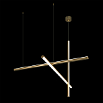 Люстра с 3-мя  пересекающимися цилиндрическими плафонами на тонких тросах Trumpet tube варинант исполнения - 5 | Loft Concept в Санкт-петербурге