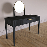 Туалетный Стол с зеркалом Primo Черный дуб варинант исполнения - 4 | Loft Concept в Санкт-петербурге