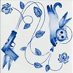 Плитка с узором Пистолеты варинант исполнения - 1 | Loft Concept в Санкт-петербурге