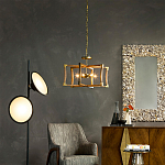 Подвесной светильник в форме фонаря коричневый Brown Eco Lantern варинант исполнения - 2 | Loft Concept в Санкт-петербурге