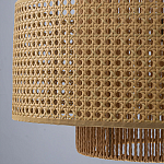 Подвесной светильник с абажуром из плтеного бамбука Light Inside the Cell варинант исполнения - 8 | Loft Concept в Санкт-петербурге