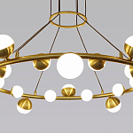 Люстра подвесная светодиодная с плафонами в форме шара Italian Globe Cedar Moss Light варинант исполнения - 2 | Loft Concept в Санкт-петербурге