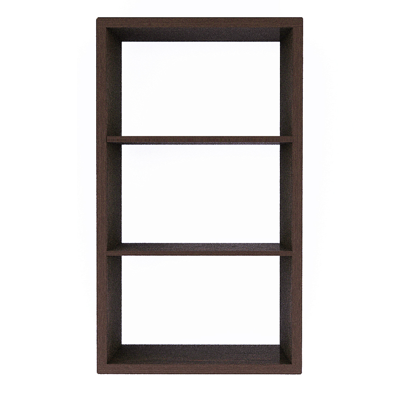 Полка-модуль для книг Primo длина 72 Темный дуб Древесина Черный в Санкт-петербурге | Loft Concept 