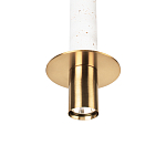 Подвесной светильник с узким цилиндрическим плафоном и золотым металлическим декором Concrete Pipe варинант исполнения - 15 | Loft Concept в Санкт-петербурге