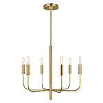 Люстра с 6-ю лампами на тонких изогнутых рожках в современном стиле Feiss варинант исполнения - 2 | Loft Concept в Санкт-петербурге