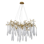 Люстра подвесная с прозрачными подвесками в форме капель Droplet Chandelier варинант исполнения - 2 | Loft Concept в Санкт-петербурге