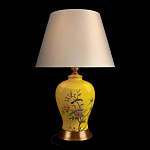 Настольная лампа желтая с изображением птиц Slip Away варинант исполнения - 2 | Loft Concept в Санкт-петербурге