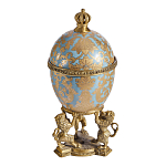 Шкатулка на величественных львах из фарфора с бронзовыми элементами Eden Garden варинант исполнения - 3 | Loft Concept в Санкт-петербурге