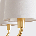 Люстра золотая с белыми тканевыми абажурами Coolness варинант исполнения - 4 | Loft Concept в Санкт-петербурге