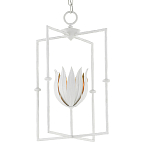 Подвесной светильник белый c абажуром в виде цветка тюльпана White Tulips варинант исполнения - 2 | Loft Concept в Санкт-петербурге