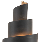 Бра в форме спирали черное с золотой внутренней отделкой Warm Glow варинант исполнения - 1 | Loft Concept в Санкт-петербурге