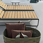 Шезлонг на металлическом каркасе с регулируемой спинкой GUELL Sunbed варинант исполнения - 4 | Loft Concept в Санкт-петербурге