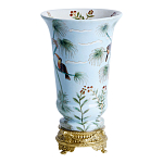 Ваза из фарфора с бронзовыми элементами Tropical Garden варинант исполнения - 2 | Loft Concept в Санкт-петербурге