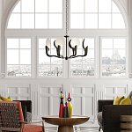 Люстра с плафонами в виде черно-белых дисков Ideal Shade Combination варинант исполнения - 2 | Loft Concept в Санкт-петербурге