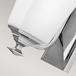 Бра с белым матовым плафоном на прямоугольном основании цвета хром Hinkley варинант исполнения - 3 | Loft Concept в Санкт-петербурге