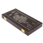 Подарочные нарды из натурального камня с гравировкой Backgammon from Stone варинант исполнения - 5 | Loft Concept в Санкт-петербурге