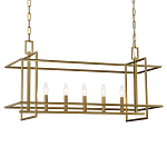 Подвесной светильник прямоугольный 5-ти ламповый Linear Kitchen Light варинант исполнения - 1 | Loft Concept в Санкт-петербурге