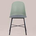 Стул из прочного пластика на металлическом основании Anora Green  варинант исполнения - 2 | Loft Concept в Санкт-петербурге