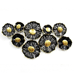 Панно настенное Blank Sheet  Black flower варинант исполнения - 1 | Loft Concept в Санкт-петербурге