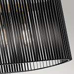 Люстра подвесная овальной формы с металлическим решетчатым абажуром матово-черного цвета и 5 лампами Kichler варинант исполнения - 5 | Loft Concept в Санкт-петербурге