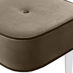 Квадратный мягкий пуф на белых ножках Winton Pouf Square варинант исполнения - 4 | Loft Concept в Санкт-петербурге