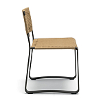 Дизайнерский стул с каркасом из металла с плетеными сиденьем и спинкой GREEN POINT Chair варинант исполнения - 5 | Loft Concept в Санкт-петербурге