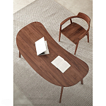 Стол рабочий округлой формы с ящиком  Working Moonnut Table варинант исполнения - 4 | Loft Concept в Санкт-петербурге