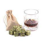 Камни для охлаждения виски из натурального камня змеевик Natural Stone Cube варинант исполнения - 5 | Loft Concept в Санкт-петербурге