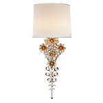 Бра с цветочным основанием и тканевым абажуром Tugella Flower Lamp варинант исполнения - 1 | Loft Concept в Санкт-петербурге