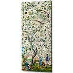 Постер на холсте в стиле шинуазри с изображением сада Beige Chinoiserie Imperial Garden Poster варинант исполнения - 1 | Loft Concept в Санкт-петербурге