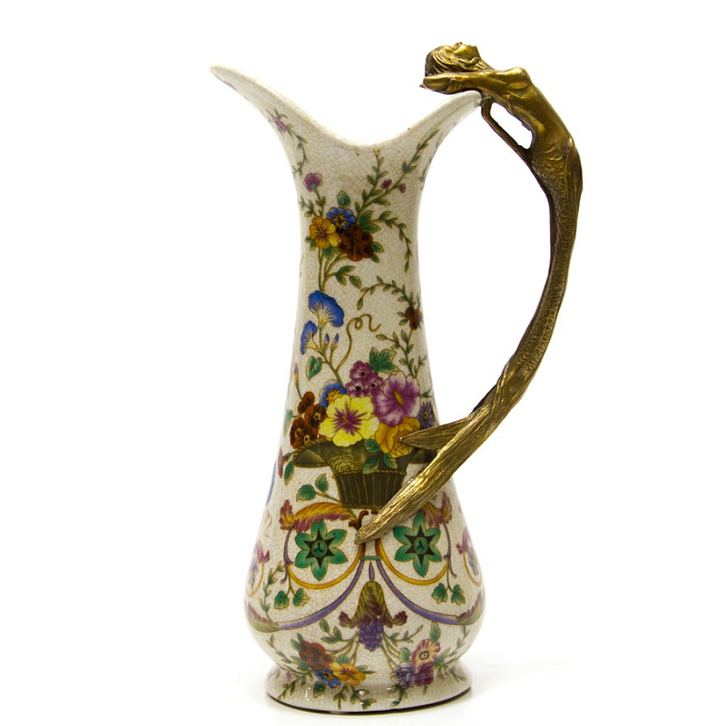 Кувшин Basket of Flowers and Dragonfly Мульти Бронза в Санкт-петербурге | Loft Concept 