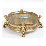 Чаша с орнаментом на ножках в виде бронзовых ангелов Eden Garden варинант исполнения - 3 | Loft Concept в Санкт-петербурге