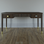 Письменный стол Elsa Dreams Walnut Шпон дерево с двумя ящиками варинант исполнения - 1 | Loft Concept в Санкт-петербурге