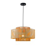Подвесной светильник с абажуром из плтеного бамбука Light Inside the Cell варинант исполнения - 2 | Loft Concept в Санкт-петербурге