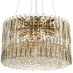 Круглая люстра с металлическими и хрустальными подвесками Bonnay Crystal Chandelier варинант исполнения - 3 | Loft Concept в Санкт-петербурге