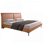Кровать двуспальная коричневая из экокожи Modern Look варинант исполнения - 1 | Loft Concept в Санкт-петербурге