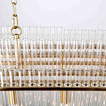 Люстра подвесная овальная со стеклянными трубками Nembus варинант исполнения - 4 | Loft Concept в Санкт-петербурге