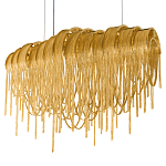 Люстра подвесная с металлическими цепочками и изогнутыми металлическими дугами 72 см Atlantis Chain варинант исполнения - 18 | Loft Concept в Санкт-петербурге