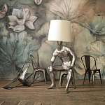 Лампа MALE MANNEQUIN LAMP с абажуром варинант исполнения - 2 | Loft Concept в Санкт-петербурге
