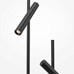 Напольный торшер светодионый черный Lumen Duo варинант исполнения - 3 | Loft Concept в Санкт-петербурге